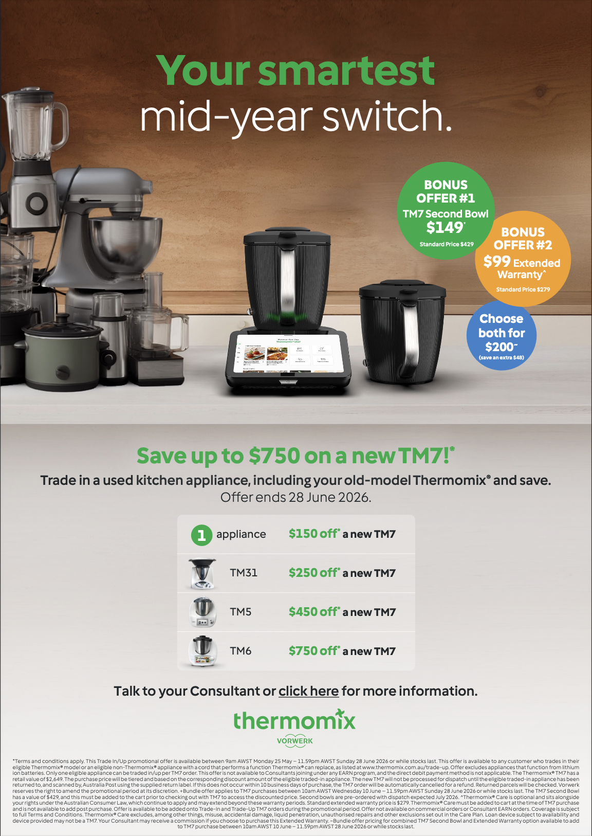 Trade Up to the TM7 — Upgrade, Save & Cook Smarter 102743 second bowl customer incentive digital flyer au